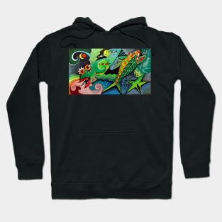 Fish Abstract Hoodie